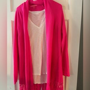 Lilly Pulitzer Vibrant Pink Cardigan